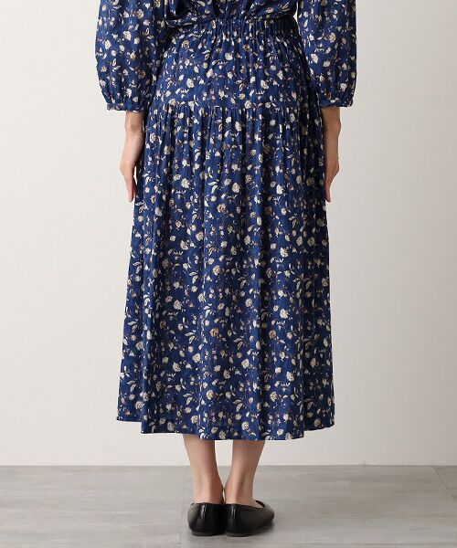 TABASA / タバサ ロング・マキシ丈スカート | コットン 楊柳 × チンツ プリント スカート | 詳細7