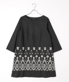 TABASA / タバサ チュニック | 5.5オンス デニム レース刺繍 チュニック