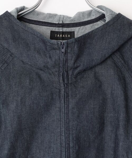TABASA / タバサ Gジャン・デニムジャケット | 5.5オンス デニム  フードつき ジャケット | 詳細6