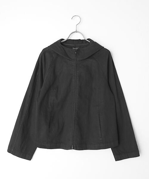 TABASA / タバサ Gジャン・デニムジャケット | 5.5オンス デニム  フードつき ジャケット（クロ）