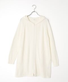 TABASA / タバサ パーカー | カシミア ブレント コットン ニット ロングパーカー