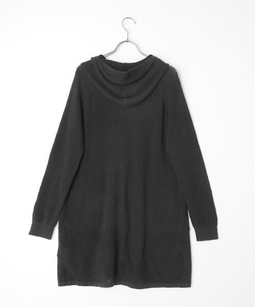 TABASA / タバサ パーカー | カシミア ブレント コットン ニット ロングパーカー | 詳細2