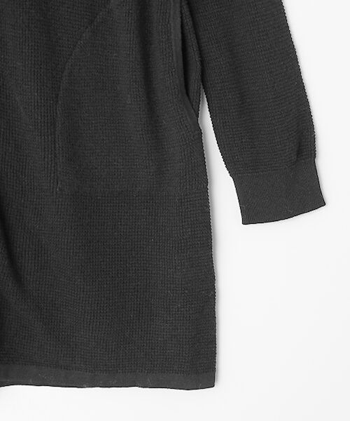 TABASA / タバサ パーカー | カシミア ブレント コットン ニット ロングパーカー | 詳細5