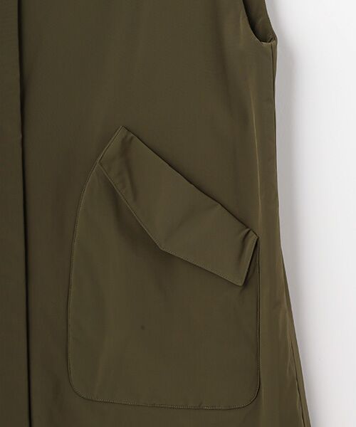 TABASA / タバサ ベスト | 撥水 ストレッチ タフタ 中綿入り ベスト | 詳細3