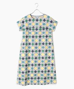 TABASA / タバサ ロング・マキシ丈ワンピース | タイル ジャガード ワンピース