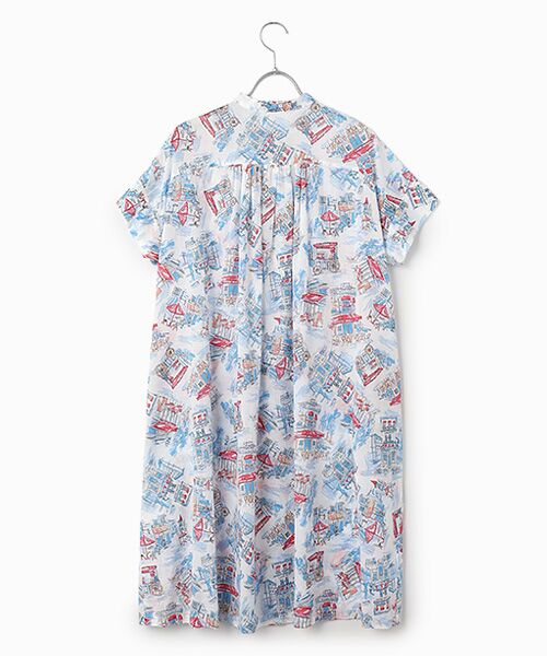 TABASA / タバサ ロング・マキシ丈ワンピース | カフェ プリント ワンピース | 詳細1