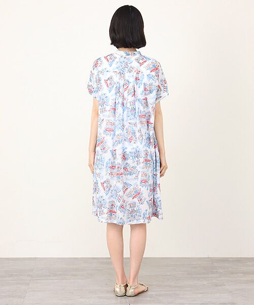 TABASA / タバサ ロング・マキシ丈ワンピース | カフェ プリント ワンピース | 詳細7