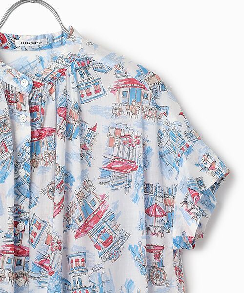 TABASA / タバサ ロング・マキシ丈ワンピース | カフェ プリント ワンピース | 詳細2