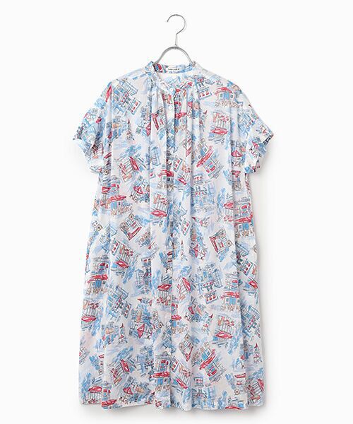 TABASA / タバサ ロング・マキシ丈ワンピース | カフェ プリント ワンピース | 詳細11