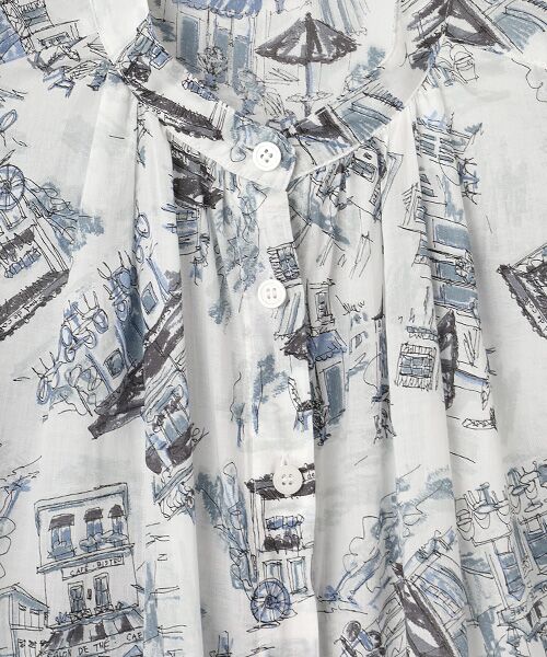 TABASA / タバサ ロング・マキシ丈ワンピース | カフェ プリント ワンピース | 詳細6