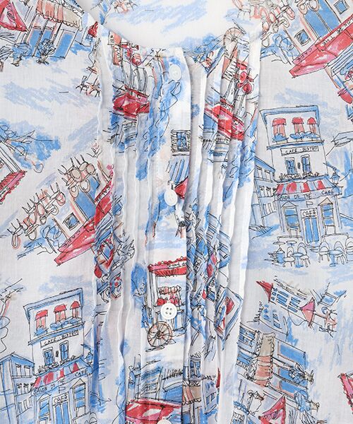 TABASA / タバサ シャツ・ブラウス | カフェ プリント ブラウス | 詳細1