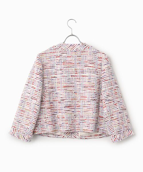 TABASA / タバサ ノーカラージャケット | ファンシー サマーツィード ジャケット | 詳細1