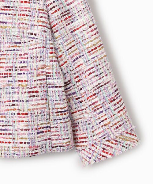 TABASA / タバサ ノーカラージャケット | ファンシー サマーツィード ジャケット | 詳細3