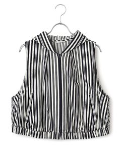 TABASA / タバサ ベスト | インディゴ ランダム ストライプ ベスト