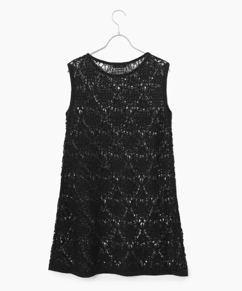 TABASA / タバサ チュニック | シャーリーカーン レース ニット ノースリーブ チュニック | 詳細2