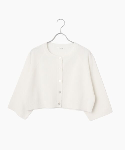TABASA / タバサ カーディガン・ボレロ | シャーリーカーン クルーネック ニット カーディガン（シロ）