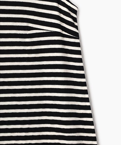 TABASA / タバサ ロング・マキシ丈ワンピース | シースルー 接結 ボーダー ノースリーブ ワンピース | 詳細3