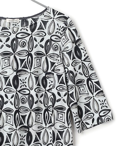 TABASA / タバサ チュニック | グラデーション フラワープリント チュニック | 詳細2