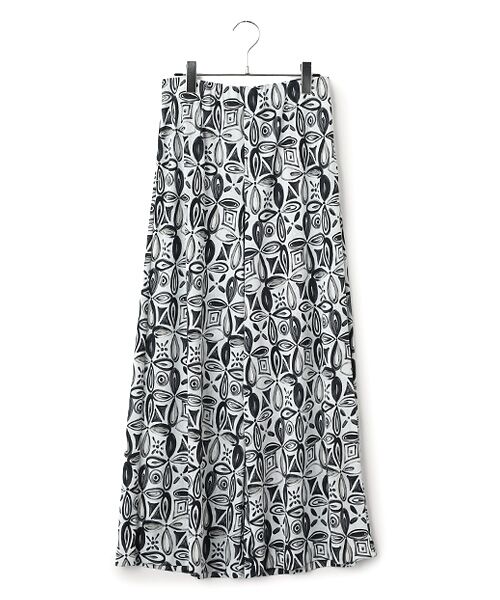 TABASA / タバサ その他パンツ | グラデーション フラワープリント パンツ（グレー系）