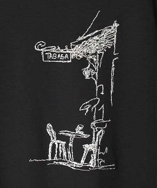 TABASA / タバサ Tシャツ | カフェ 刺繍 Tシャツ | 詳細5