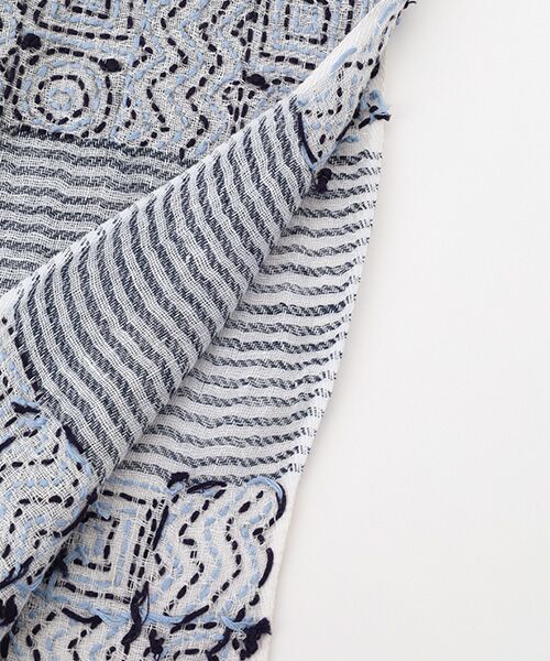 TABASA / タバサ マフラー・ショール・スヌード・ストール | ☆キカ柄 刺子 ストール | 詳細1