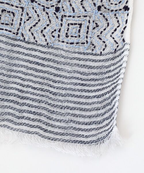 TABASA / タバサ マフラー・ショール・スヌード・ストール | ☆キカ柄 刺子 ストール | 詳細2