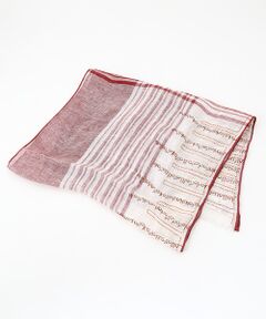 ☆レター刺繍 チェック ストール