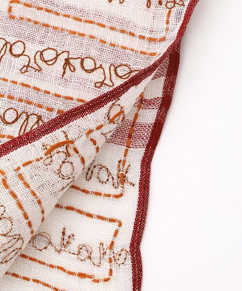 TABASA / タバサ マフラー・ショール・スヌード・ストール | ☆レター刺繍 チェック ストール | 詳細1