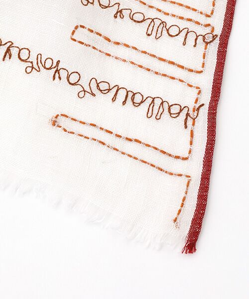 TABASA / タバサ マフラー・ショール・スヌード・ストール | ☆レター刺繍 チェック ストール | 詳細2
