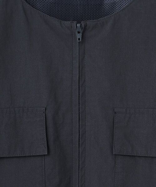 TABASA / タバサ ベスト | タイプライター クロス ジップ ベスト | 詳細5