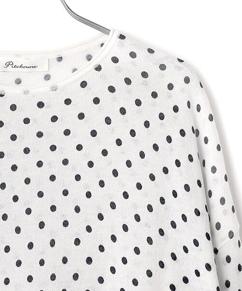 TABASA / タバサ チュニック | ドット プリント ニット チュニック | 詳細2