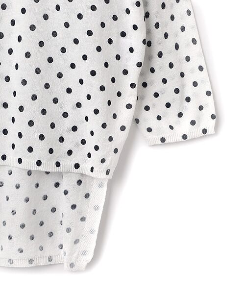 TABASA / タバサ チュニック | ドット プリント ニット チュニック | 詳細3