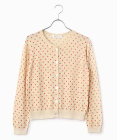 TABASA / タバサ カーディガン・ボレロ | ドット プリント ニット カーディガン