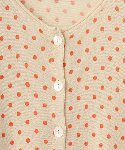 TABASA / タバサ カーディガン・ボレロ | ドット プリント ニット カーディガン | 詳細4