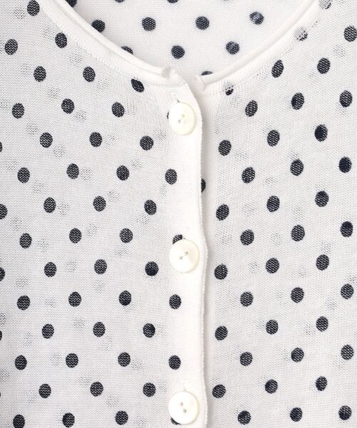 TABASA / タバサ カーディガン・ボレロ | ドット プリント ニット カーディガン | 詳細5