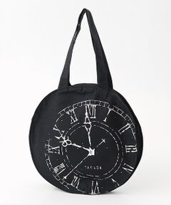 TABASA / タバサ ショルダーバッグ | クロックプリント 帆布 ショルダーバッグ