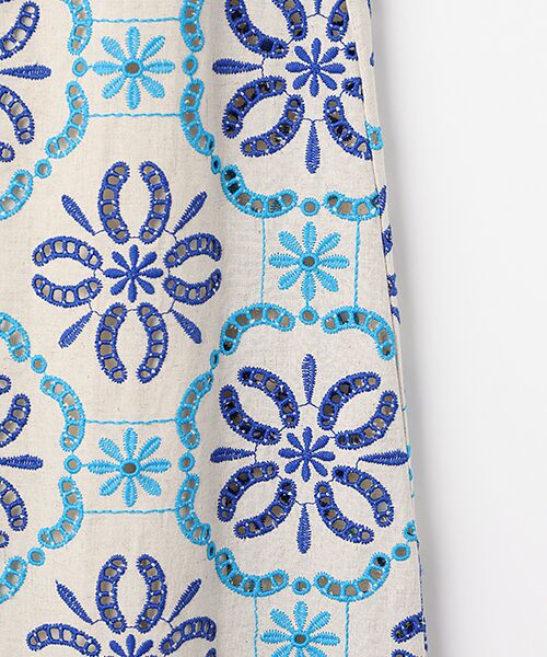 TABASA / タバサ ロング・マキシ丈ワンピース | カットワーク刺繍 ノースリーブ ワンピース | 詳細3