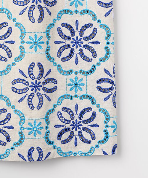 TABASA / タバサ ロング・マキシ丈ワンピース | カットワーク刺繍 ノースリーブ ワンピース | 詳細4