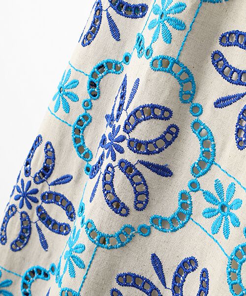 TABASA / タバサ ロング・マキシ丈ワンピース | カットワーク刺繍 ノースリーブ ワンピース | 詳細6
