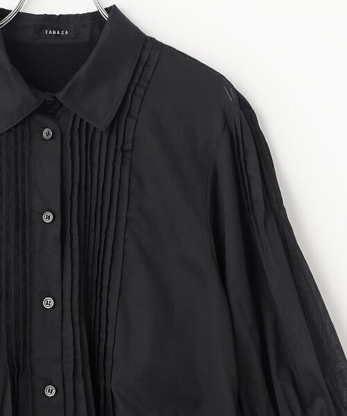 TABASA / タバサ チュニック | ビンテージ ローン × 天竺 シャツワンピース | 詳細3