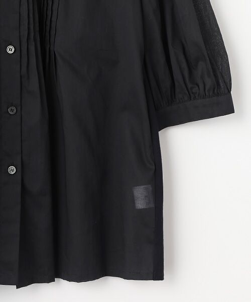 TABASA / タバサ チュニック | ビンテージ ローン × 天竺 シャツワンピース | 詳細4