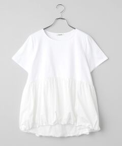 TABASA / タバサ シャツ・ブラウス | ビンテージ ローン × 天竺 ショートスリーブ ブラウス