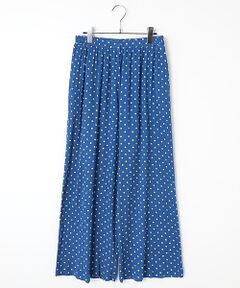 TABASA / タバサ その他パンツ | インドコットン クレープ ドットプリント パンツ