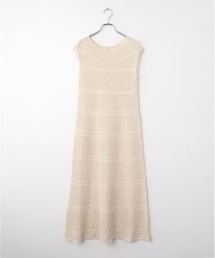TABASA / タバサ ロング・マキシ丈ワンピース | クリスピーコットン ニット ノースリーブ ワンピース