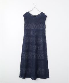 TABASA / タバサ ロング・マキシ丈ワンピース | クリスピーコットン ニット ノースリーブ ワンピース