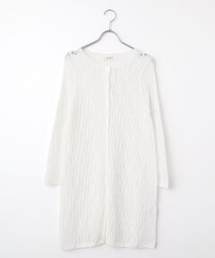 TABASA / タバサ カーディガン・ボレロ | リネンシャワー レース編み ロング カーディガン