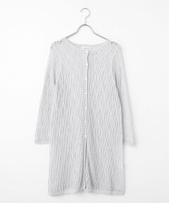 TABASA / タバサ カーディガン・ボレロ | リネンシャワー レース編み ロング カーディガン