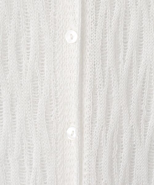 TABASA / タバサ カーディガン・ボレロ | リネンシャワー レース編み ロング カーディガン | 詳細1