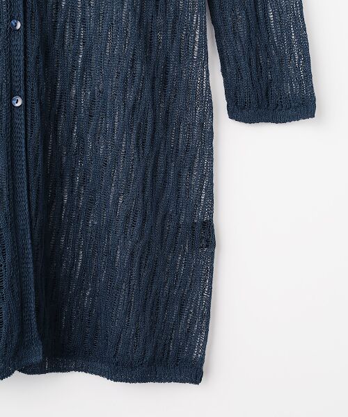 TABASA / タバサ カーディガン・ボレロ | リネンシャワー レース編み ロング カーディガン | 詳細6