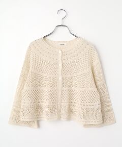 TABASA / タバサ カーディガン・ボレロ | クリスピーコットン ニット カーディガン